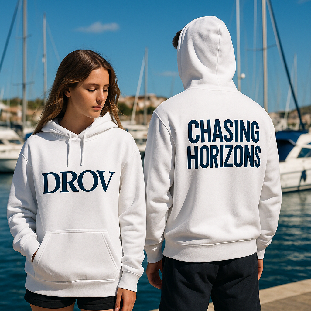 Sudadera oversize capucha "chasing horizons"