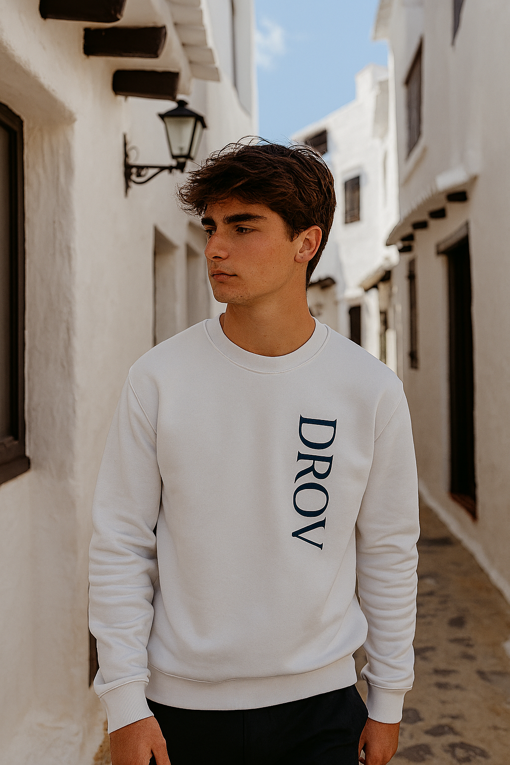 Sudadera basica logo vertical