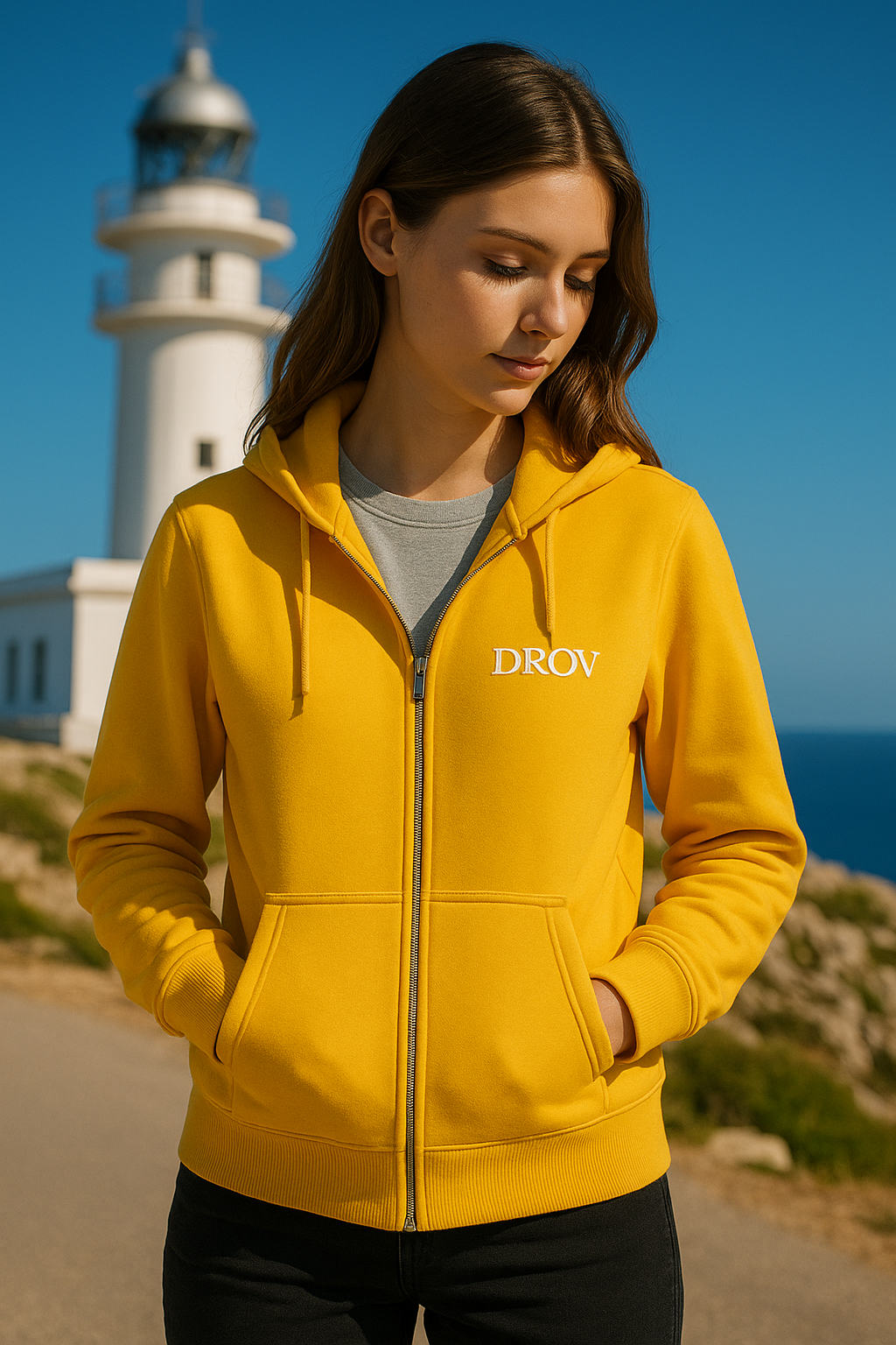 Sudadera capucha cremallera completa