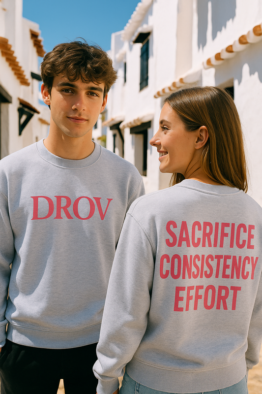 Sudadera Basica "SACRIFICE, CONSISTENCY, EFFORT"